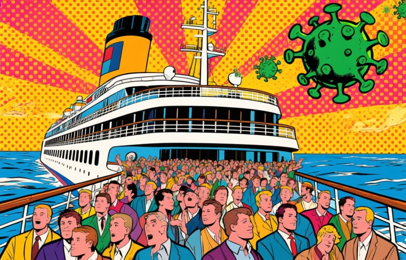 Visuele weergave van Cruiseschipvirus onthult verborgen reisrisico's