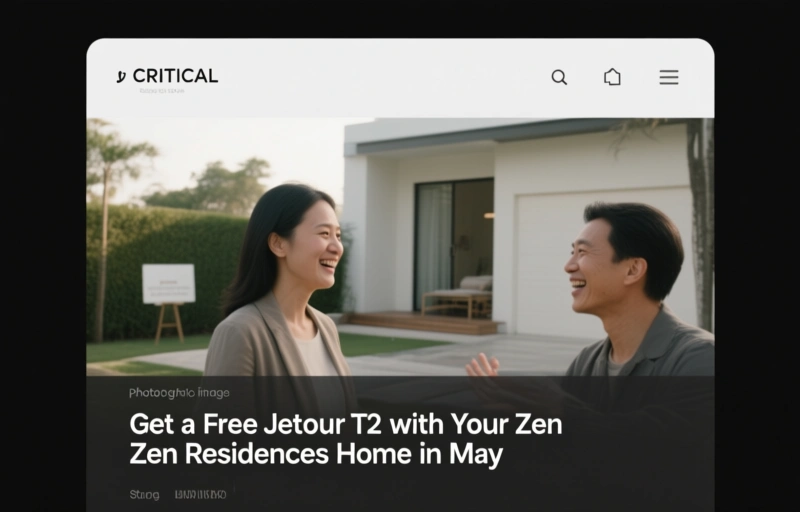 Get a Free Jetour T2 with Your Zen Residences Home in May