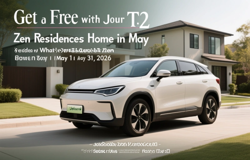 Visual representation of Get a Free Jetour T2 with Your Zen Residences Home in May