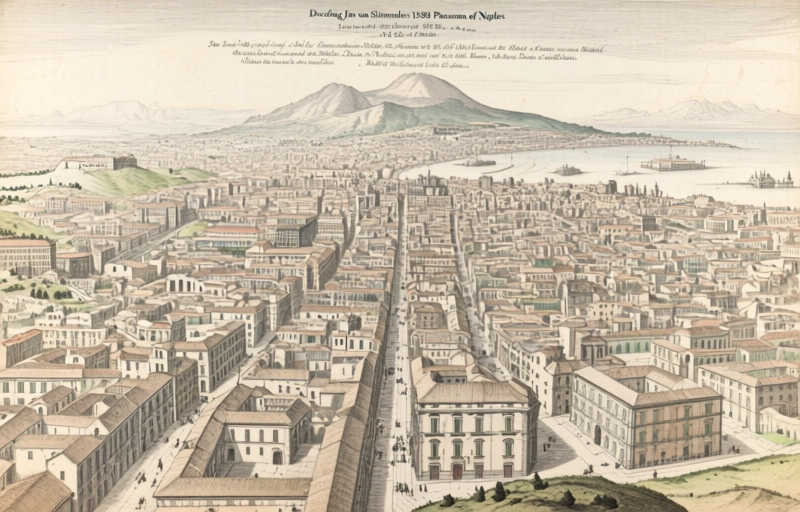 Visual representation of Decoding Jan van Stinemolen's 1582 Panorama of Naples