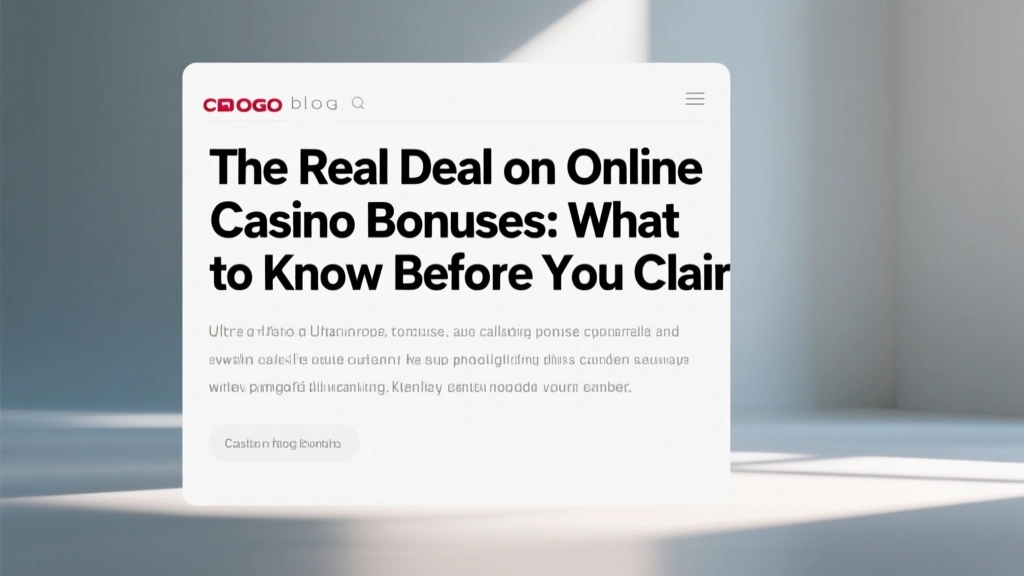 The Real Deal on Online Casino Bonuses: What to Know Before You Claim