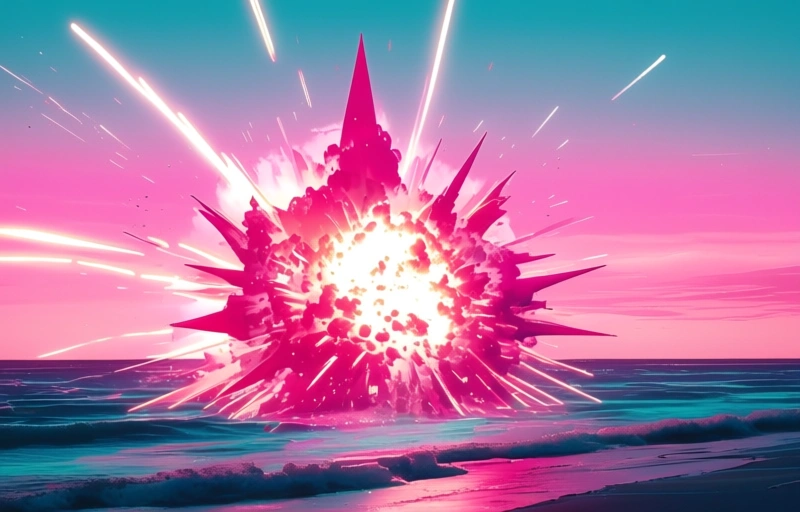 Visuele weergave van Bom op supermarktschap ontploft na vier dagen