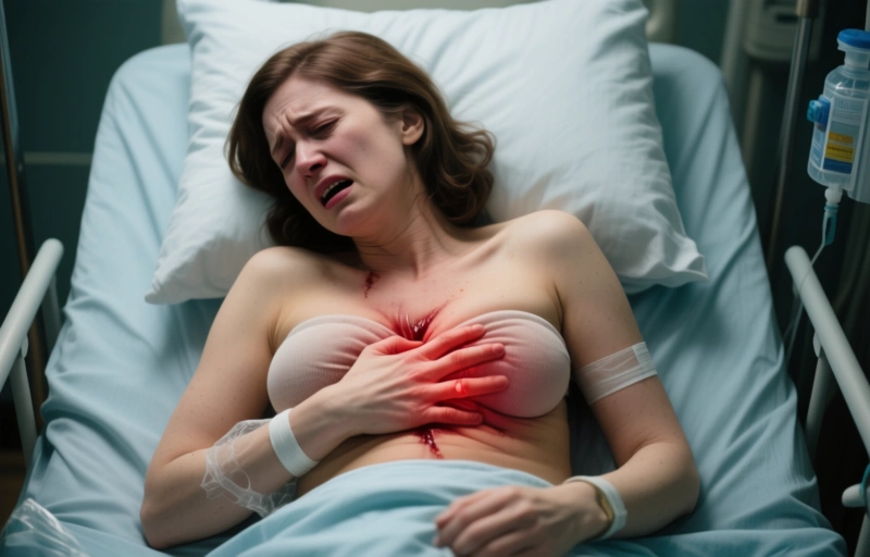 Visual representation of Amber Lynn's Health Crisis