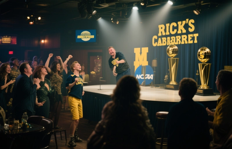 Rick's Cabaret feiert Michigan Wolverines als NCAA-Champion 2026