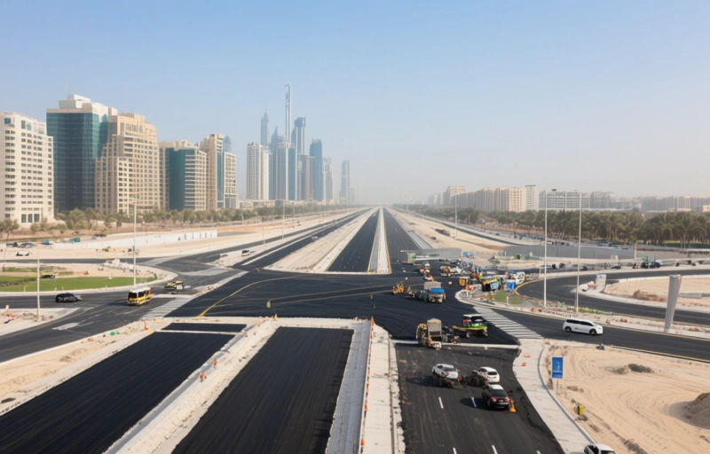 Visual representation of Dubai RTA Completes 8-Mile Road Upgrade in 18 Areas