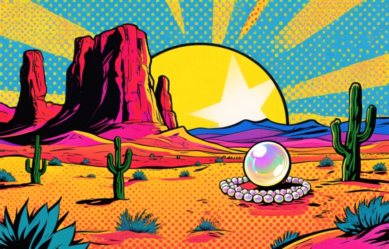 Visuelle Darstellung von 10 verrückte Roadside Attractions zwischen Las Vegas und LA