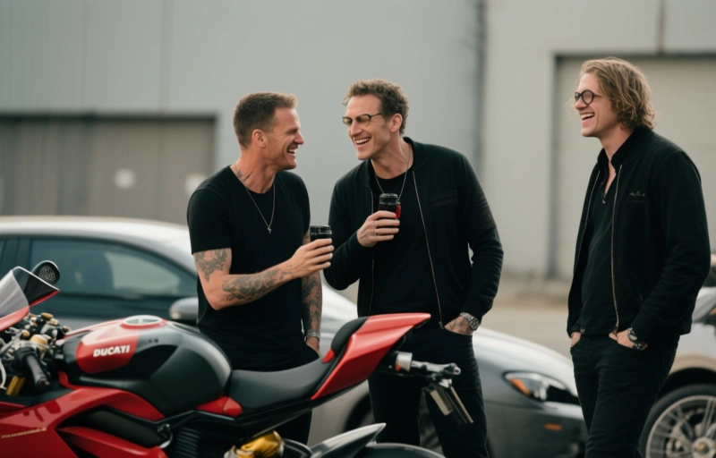 Adam Snow und Eddie Patrick verwöhnen Grant Ducati bei Hung Fuckers