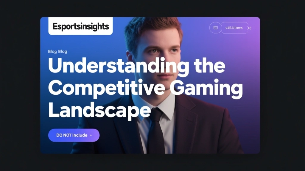 Esportsinsights: Understanding the Competitive Gaming Landscape