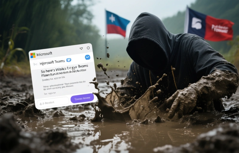 Visual representation of MuddyWater Hijacks Microsoft Teams in False Flag Ransomware Attack