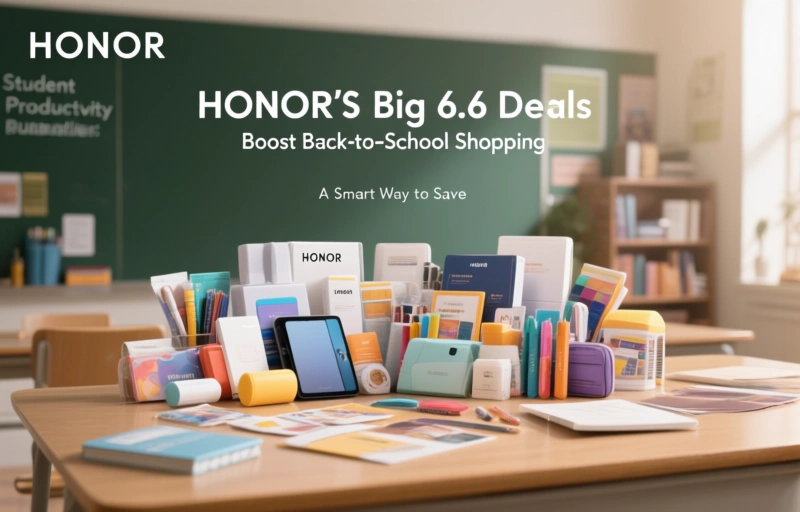 Visual representation of HONOR's Big 6.6 Deals Boost Back-to-School Shopping