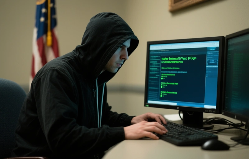 Visual representation of Hacker Sentenced 5 Years for Oregon Government Breach