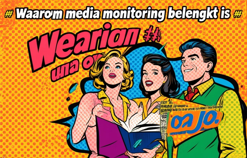 Visuele weergave van De kracht van media monitoring