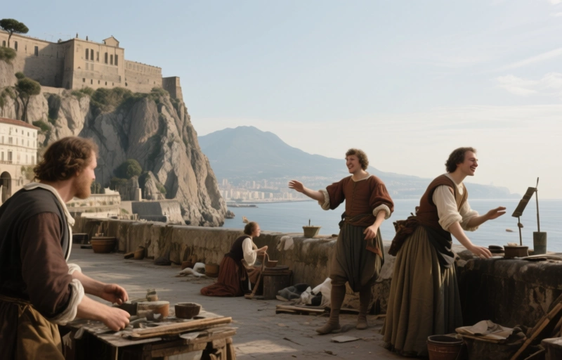 Naples' Rocky Foundation: Jan van Stinemolen's 1582 View