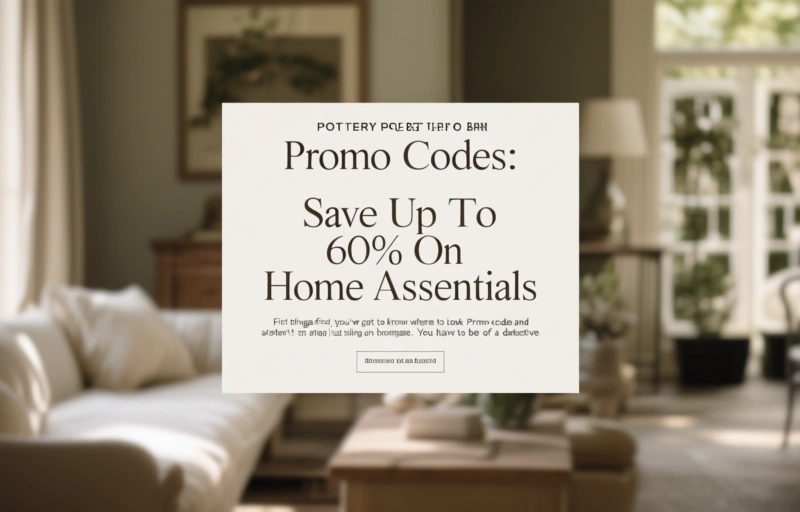 Visual representation of Pottery Barn Promo Codes
