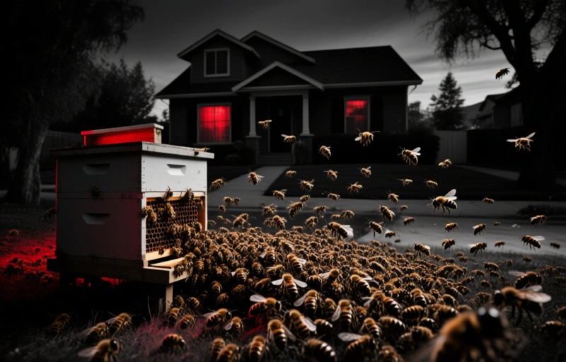 30,000 Bees Swarm Kaysville Homeowner's Property