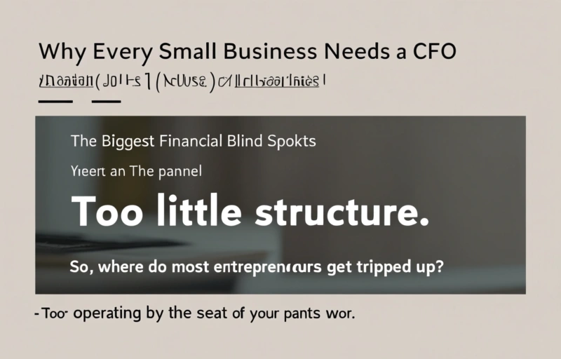 Visual representation of Why Every Small Business Needs a CFO (Not Just an Accountant)