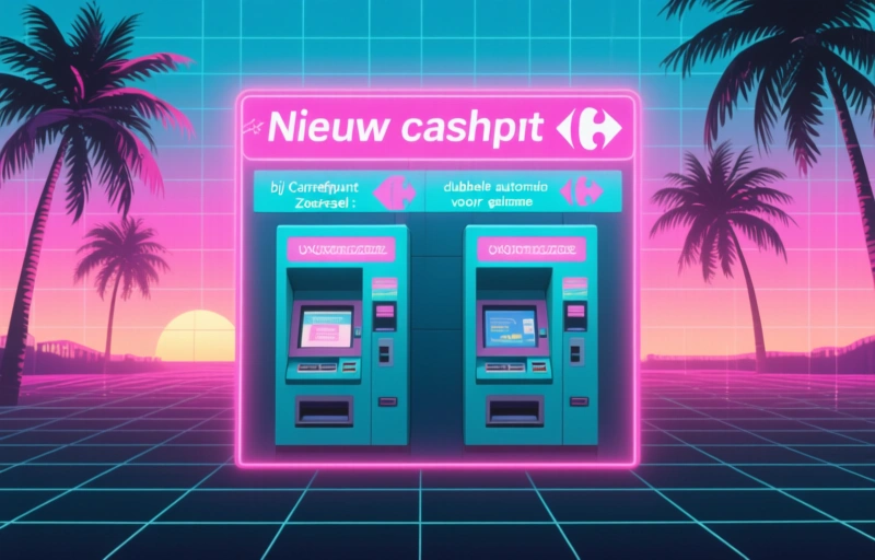 Nieuw cashpunt bij Carrefour Zoersel: dubbele automaten voor geldopname