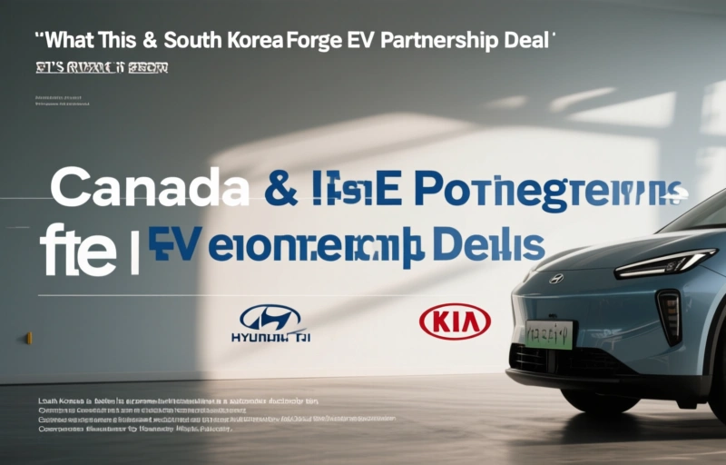 Visual representation of Canada & South Korea Forge EV Partnership Deal
