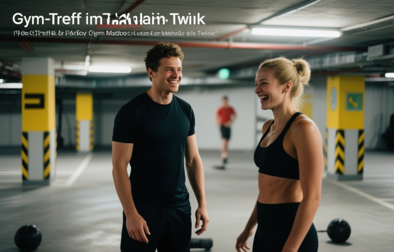 Gym-Treff im Parkhaus: Cade Maddox und ein Twink