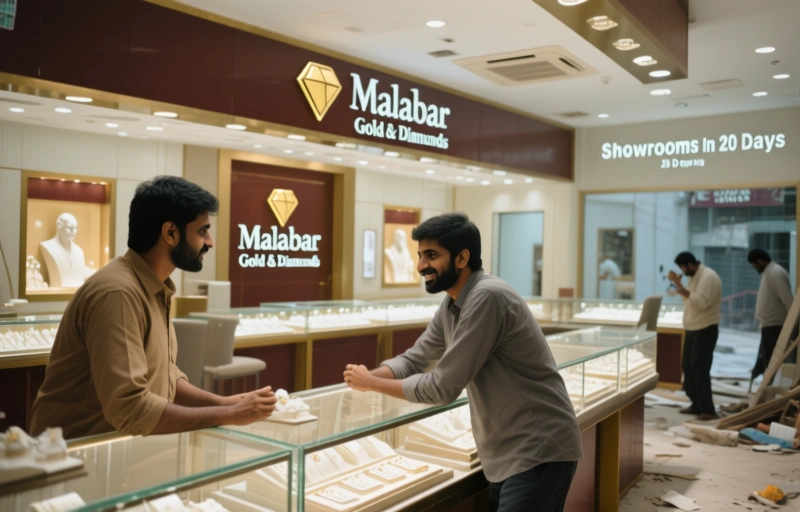 Malabar Gold & Diamonds Rapid Expansion: 20 Showrooms in 20 Days
