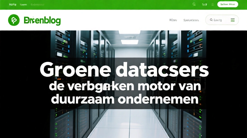 Groene datacenters: de verborgen motor van duurzaam ondernemen