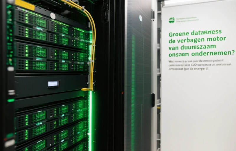 Visuele weergave van Groene datacenters