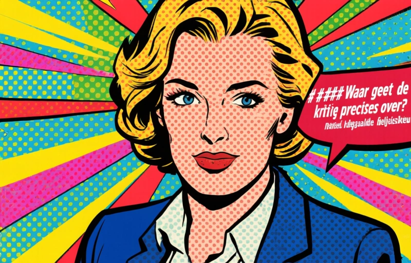 Visuele weergave van Politieke kritiek