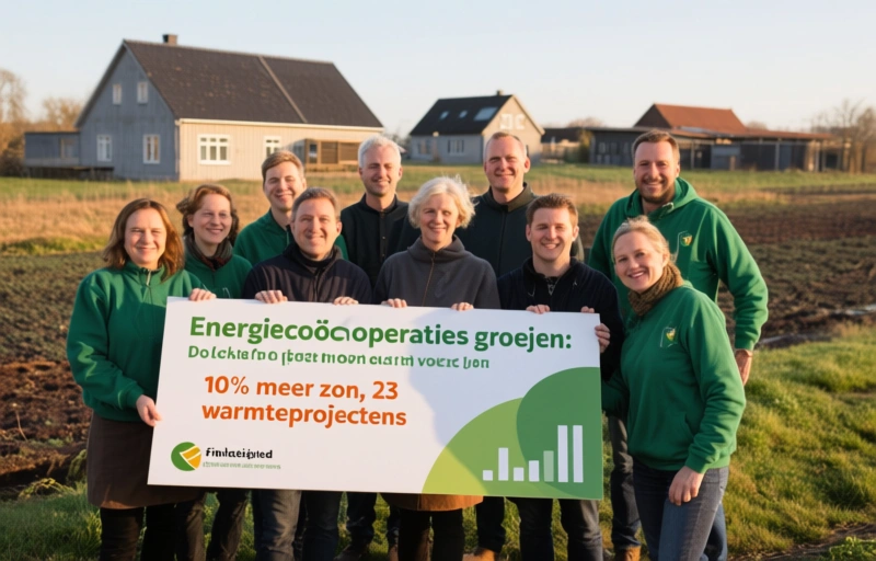 Visuele weergave van Energiecoöperaties groeien