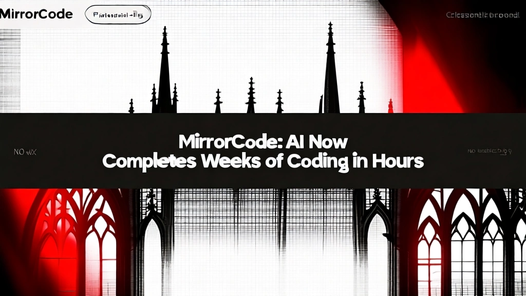 MirrorCode: AI Now Completes Weeks of Coding in Hours