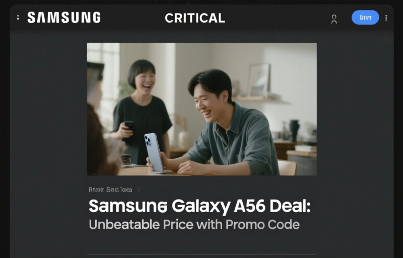 Samsung Galaxy A56 Deal: Unbeatable Price with Promo Code