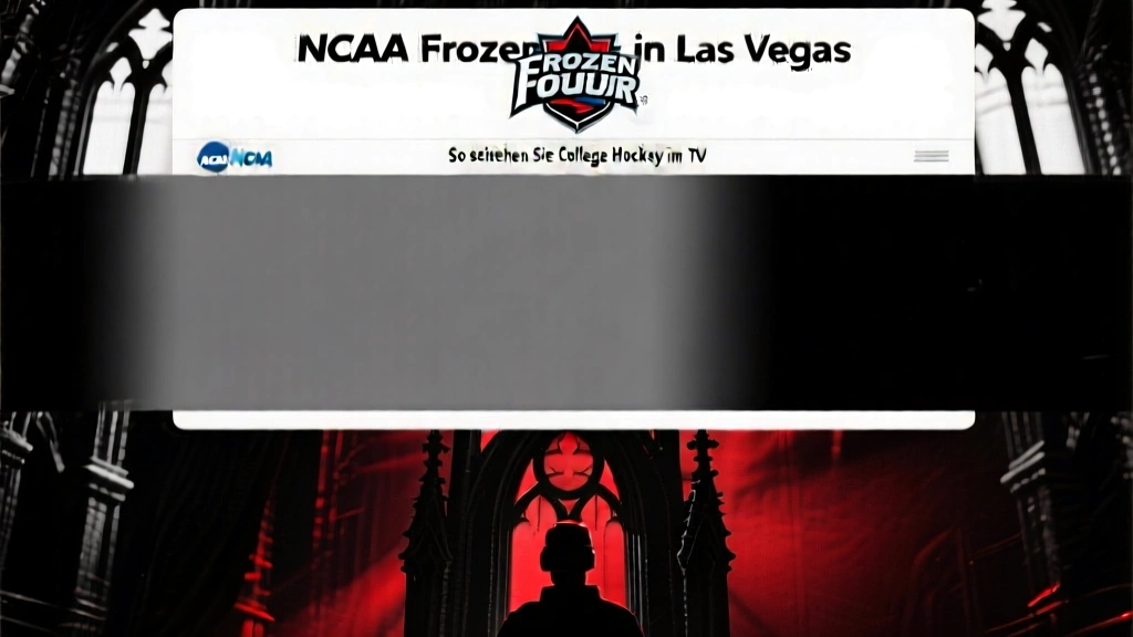NCAA Frozen Four in Las Vegas: So sehen Sie College Hockey im TV