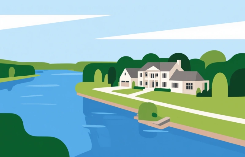 Riverfront Estate in McLean: 1159 Crest Lane
