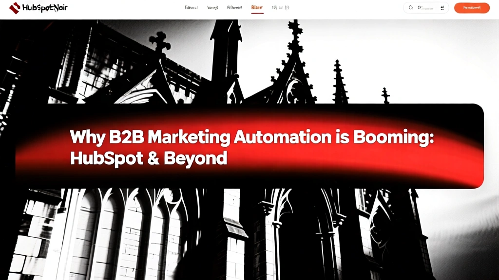 Why B2B Marketing Automation is Booming: HubSpot & Beyond