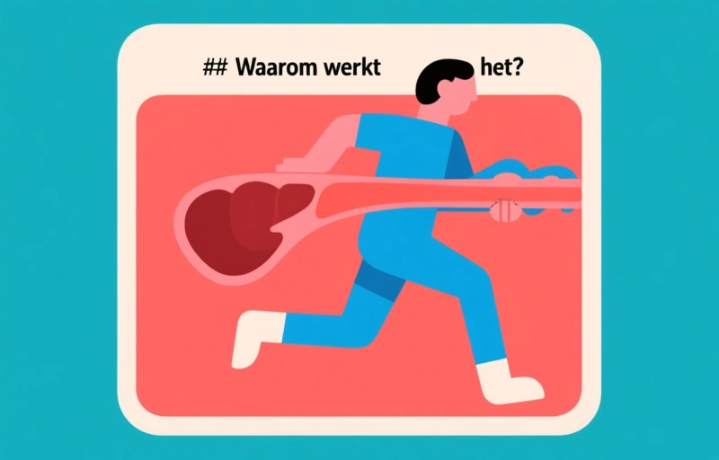 Visuele weergave van Kleine dagelijkse gewoonte verkleint risico op hartziekten