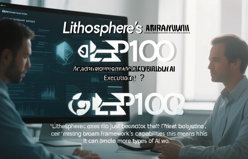 Visual representation of Lithosphere's LEP100 Framework Advances Verifiable AI Execution
