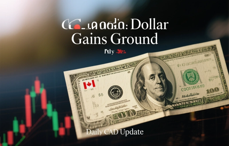 Visual representation of Canadian Dollar Gains Ground Today