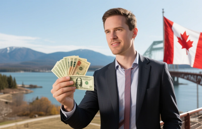 Visual representation of Canadian Dollar Gains Ground Today