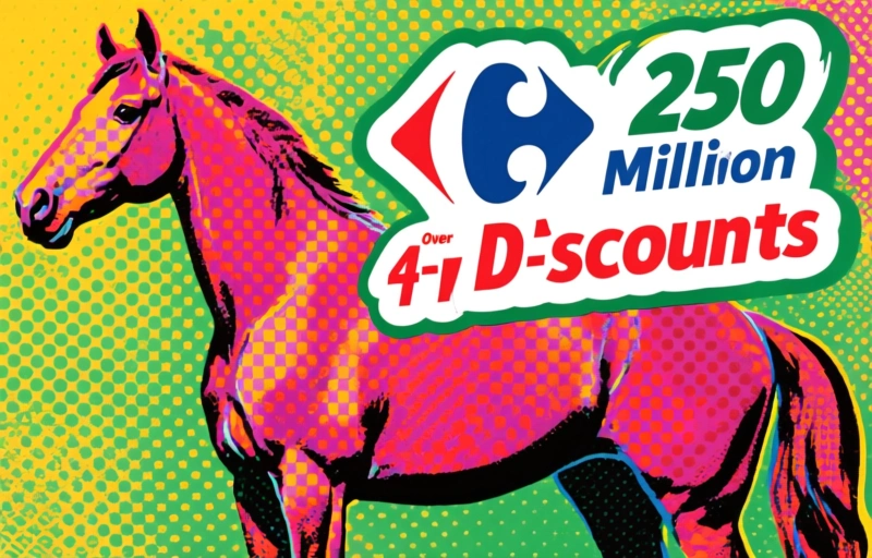 Carrefour's Horse Promotion: Over 250 Million in 4-Wave Discounts