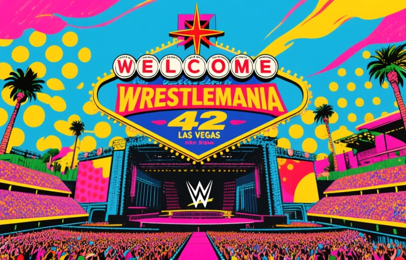 WWE enthüllt Riesenbühne für WrestleMania 42 in Las Vegas