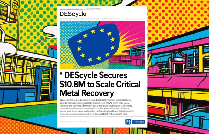 DEScycle Secures $10.8M to Scale Critical Metal Recovery