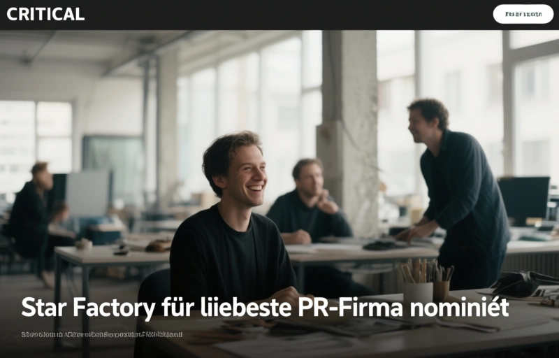Star Factory für beliebteste PR-Firma nominiert