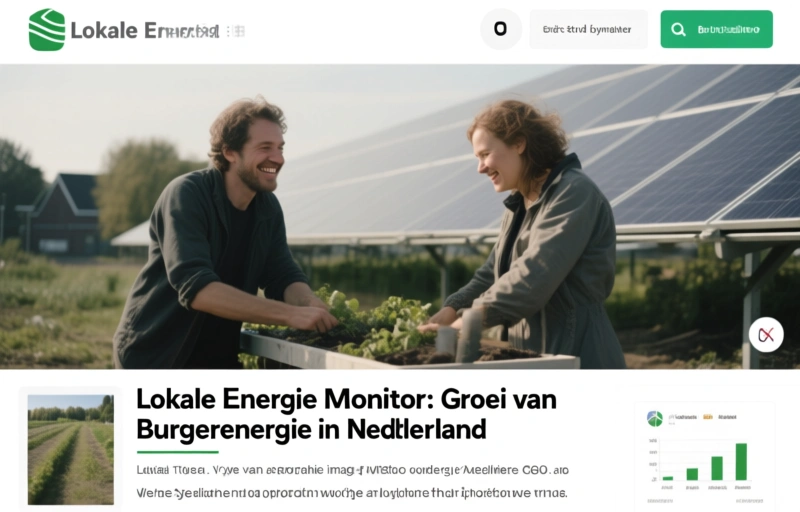 Lokale Energie Monitor: Groei van Burgerenergie in Nederland