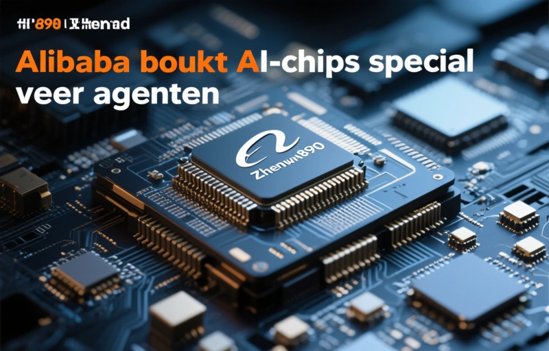 Visuele weergave van Alibaba bouwt AI-chips speciaal voor agenten