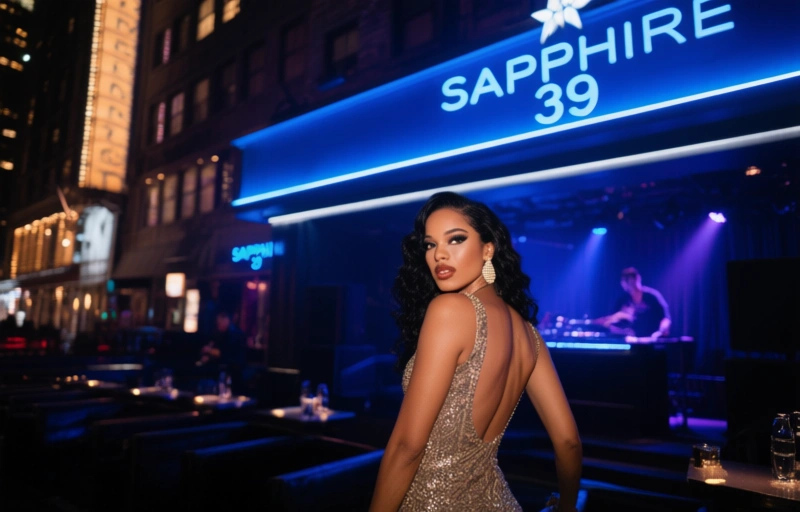 Visual representation of Tiffani Madison Returns to Sapphire 39 NYC
