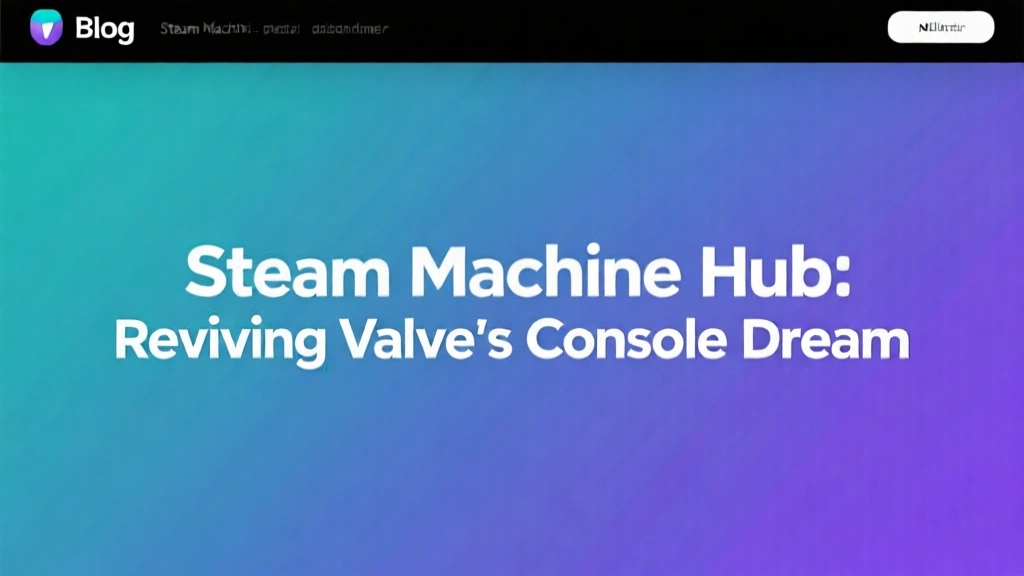 Steam Machine Hub: Reviving Valve's Console Dream