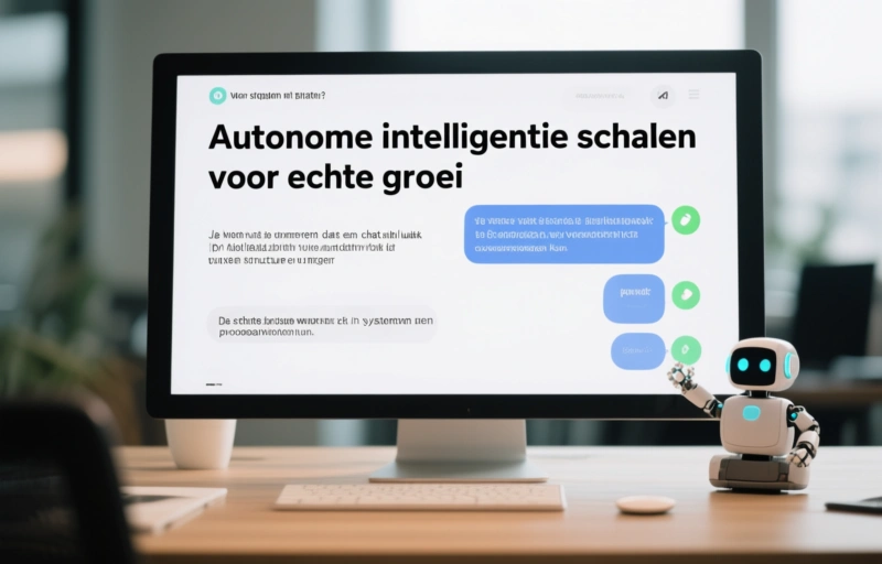 Visuele weergave van Autonome intelligentie schalen voor echte groei