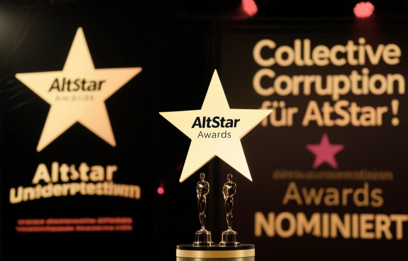 Visuelle Darstellung von Collective Corruption für AltStar Awards nominiert