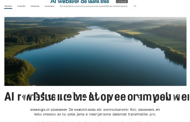 Visuele weergave van AI websites bouwen