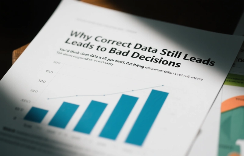 Visual representation of Why Correct Data Still Leads to Bad Decisions
