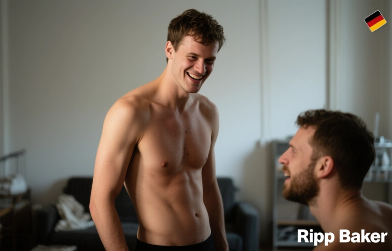Ripp Baker: Deutschlands hungriger Hunk nackt enthüllt